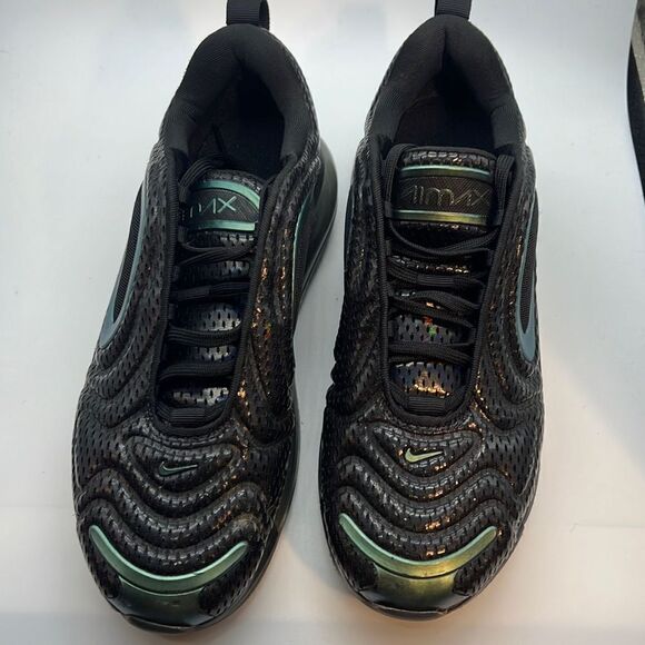 Nike Air Max 720 Throwback Future Black Fuchsia 7y Sneaker Trainers‎ - Picture 2 of 8